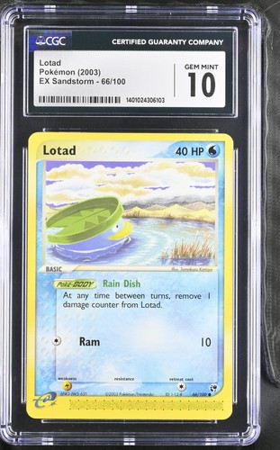 Lotad graded CGC 10 for sale on eBay