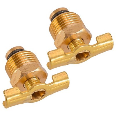 2x 3/8'' NPT Messing Luftkompressor Tank Wasserablassventil Petcock Ersatz by
