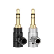 90  2 Poles Jack 3.5mm Connector Headphone Plug Socket L Type Audio Adapter A