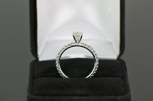 $3,950 Gabriel & Co 14K White Gold 0.49ct Round Diamond Engagement Ring Band - Picture 11 of 11