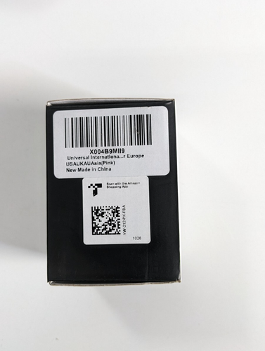 Adaptateur de voyage universel DIWILI (OL-212) pour Europe USA UK AU Asie - Rose - Photo 3 sur 3