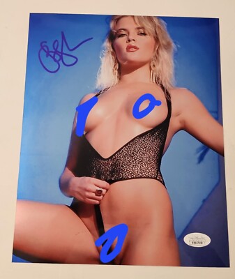 BRANDY LEDFORD Signed 8x10 BAYWATCH Photo PENTHOUSE Autograph JSA COA