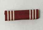 VTG WWII US Army Military Good Conduct Red White Stripe Medal Ribbon Bar Pin J21