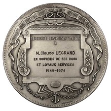 Médaillon Paquebot Liberté - Médaille Française En Bronze XXe Siècle, Cie Générale Transatlantique Par Vernon