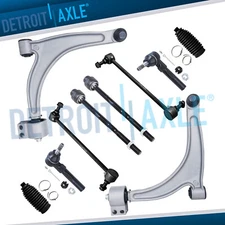 Front Lower Control Arms Tie Rods Sway Bars for 2005-2012 Chevy Malibu G6 Aura