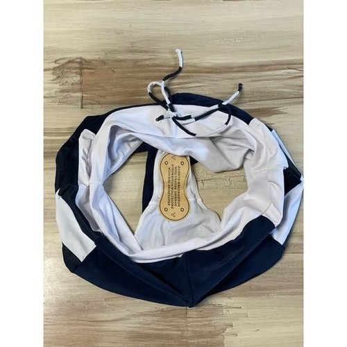 Nuevo sin etiquetas Traje de baño parte inferior corta azul marino y blanco talla M - Imagen 3 de 3