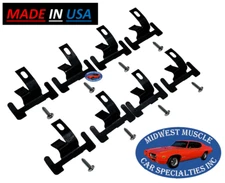 63-79 GM Front Windshield Rear Window Reveal Moulding Molding Trim Clips 8pcs X
