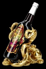 Porta Bottiglie - Polpo Color Oro - Porta Bottiglie Da Vino Fantasia