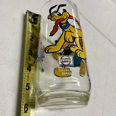 Walt Disney Mickey Mouse Pluto Goofy Pepsi Collector Series 16oz Vtg Cookout