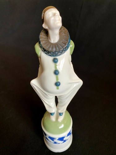 ANTIKE ROSENTHAL PORZELLAN HANDBEMALTE CLOWN FIGUR KÜNSTLER SIGNIERT