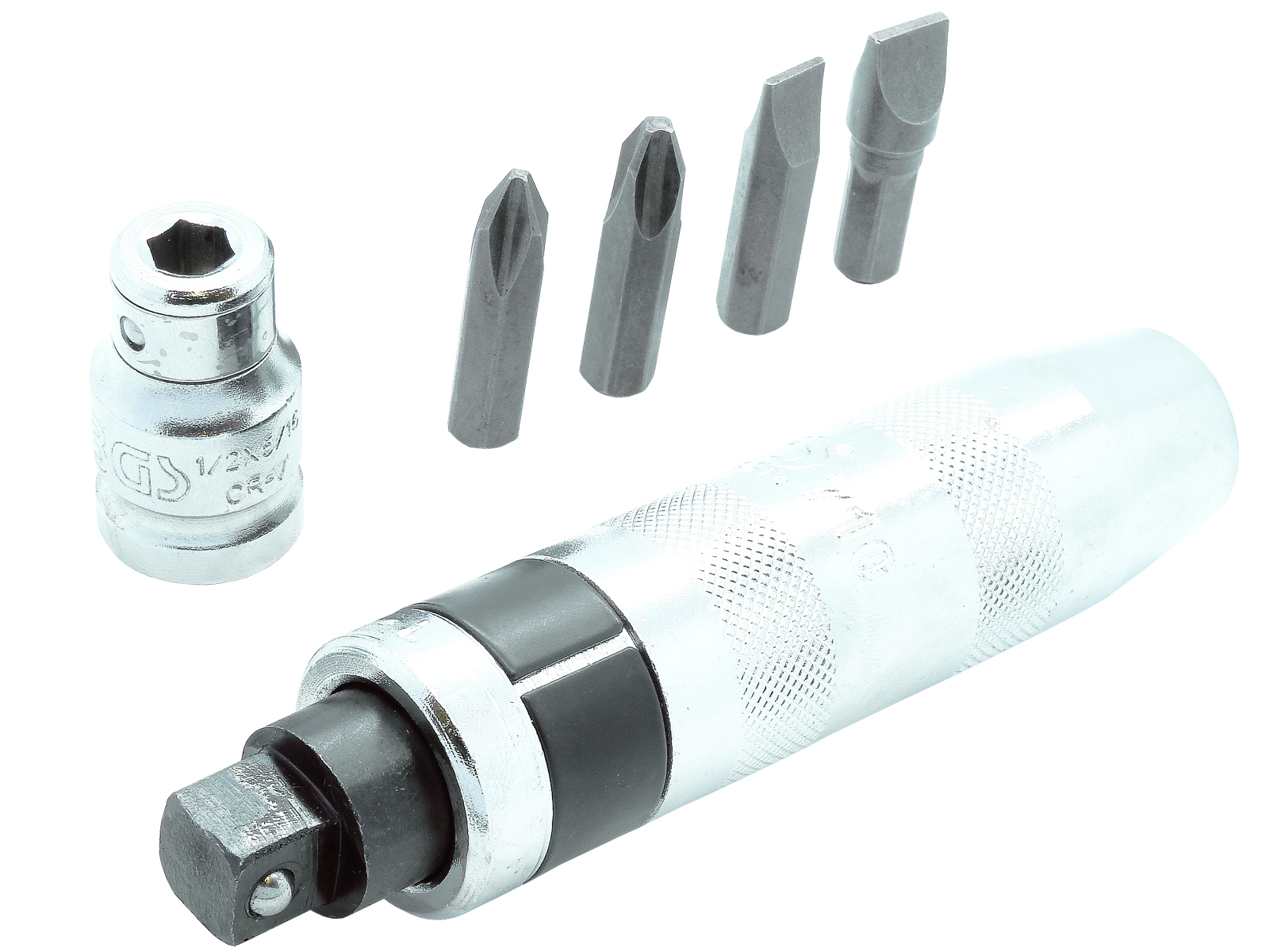 Powerbuilt Schlagschrauber Set 1/2 Zoll – Mit Bits Für Rostige & Festgefressene Schrauben – Inkl. Aufbewahrungsschale