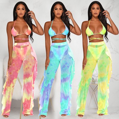 bandage two piece trouser set