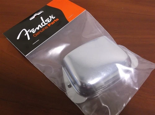 NEW - Genuine Fender Ashtray Bridge Cover for P. Bass - CHROME, 001-0108-000