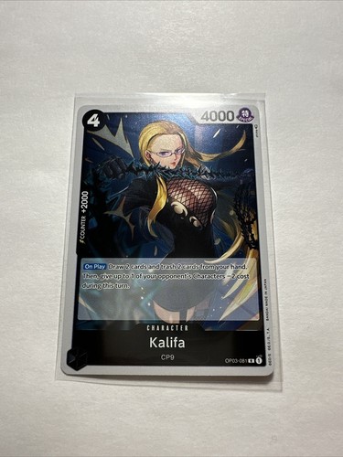 One Piece Karte Säulen der Stärke Eng Op03-081 Kalifa R Rare