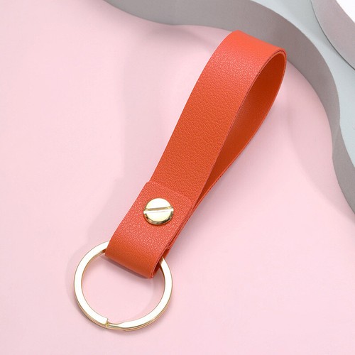 Mens Womens Fashion PU Leather Keyrings Keychain Business Gift Cars Key Straps - Picture 12 of 20