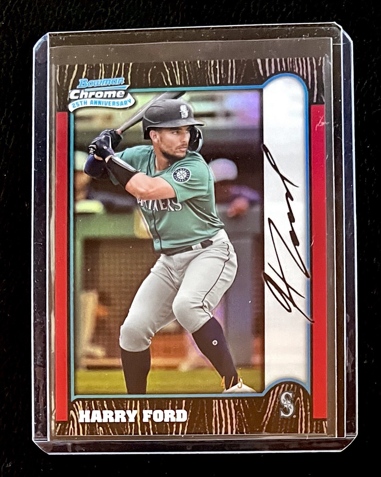 2024 Bowman Chrome Baseball Harry Ford RED Refractor 4/5 25th anniversary