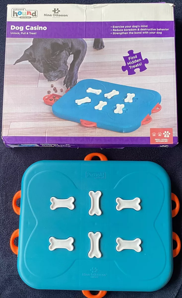 Outward Hound Nina Ottosson Dog Casino Interactive Treat Puzzle Dog Toy, Advanced