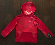 NWT Nike Boys Hoodie THERMA DRY/FIT Size 6/M Red Crush