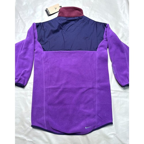 Nike ACG Unisex Kids Medium Wolf Tree 1/4 Zip Sweater purple FD2872 599 NEW - Picture 2 of 8