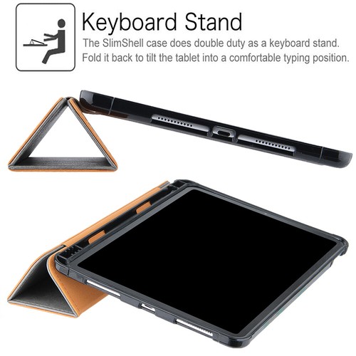 Folio Case for iPad 5 6 7 8 9 10.2 Inch Smart Stand Back Cover w Pencil Holder - Picture 54 of 78