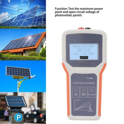 VIFERR Solarpanel Tester Upgrade EL400B mit ultraklarem LCD, Solar Photovoltai