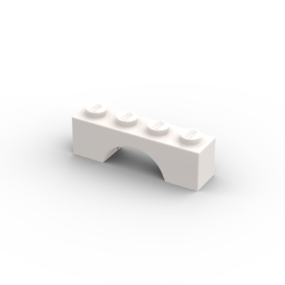 Lego 10x Bogenstein 1x4 arch 3659 weiß white