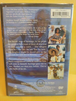 The Old Man and The Sea (DVD, 2002) ANTHONY QUINN **FACTORY SEALED