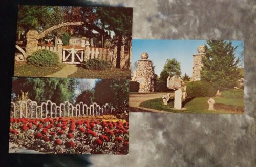 Postcard Lot of 3 Greetings Rockome Gardens Arcola Illinois unposted eBay