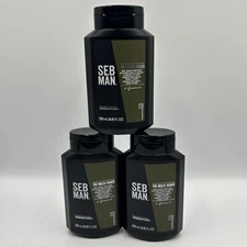 Sebastian Seb Man The Multi-Tasker Hair,Beard Body Wash for Men 8.45 oz Lot Of 3