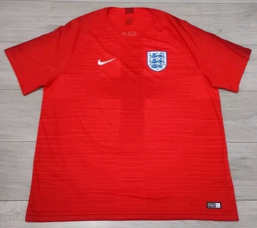 England Football Away Shirt 2018/2019 - Nike XXL Jersey Red 2XL Top - F7V - 第 1/11 張圖片