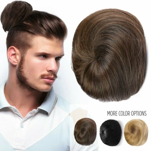 Chignon homme instantané à clipser - extension de cheveux synthétique - cadeau bâillon drôle - Photo 1/17