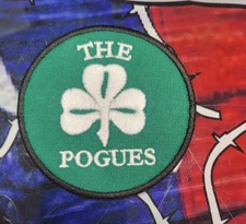 EMBROIDERED THE POGUES CELTIC PUNK BAND PATCH (Made To Order)
