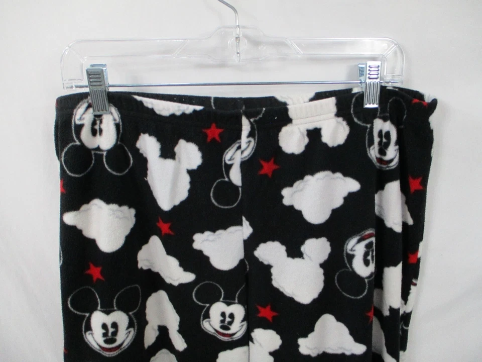 Pantalones de pijama para mujer Mickey Mouse XL patrón negro Disney polar cintura elástica Foto 2 de 4
