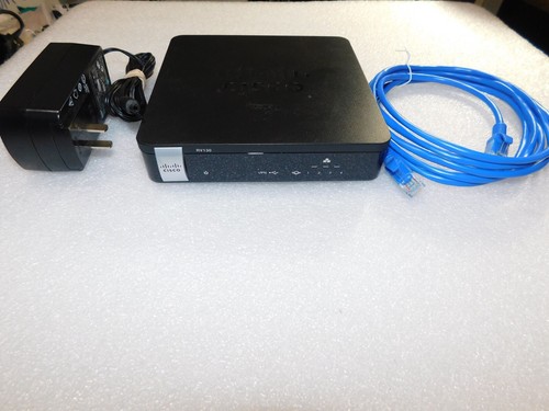 CISCO RV130 VPN ROUTER 4 PORT GIGABIT ETHERNET NETWORK SWITCH W/CABLES