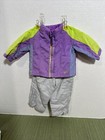 American Girl Doll Snowboard Jacket Bottoms EUC Purple Green Gray — photo 1