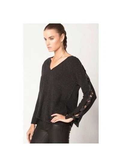 Suéter Feel The Piece Lowe Manga Con Cordones Cuello en V Lana Cachemira Talla M/L Foto 2 de 4