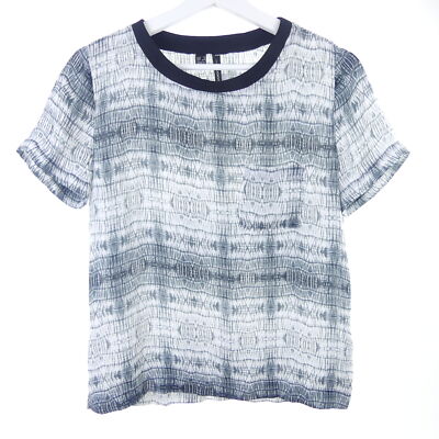 Mango suit blouse blouse shirt blouse T-shirt black White size XS 34