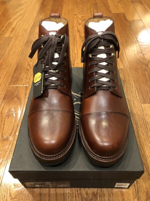 NEW J Crew Kenton Leather Cap-toe Boot Men display picture 1