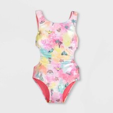 NEW Girls' Disney Princess Tie-Dye Swimsuit - Disney Store 5/6
