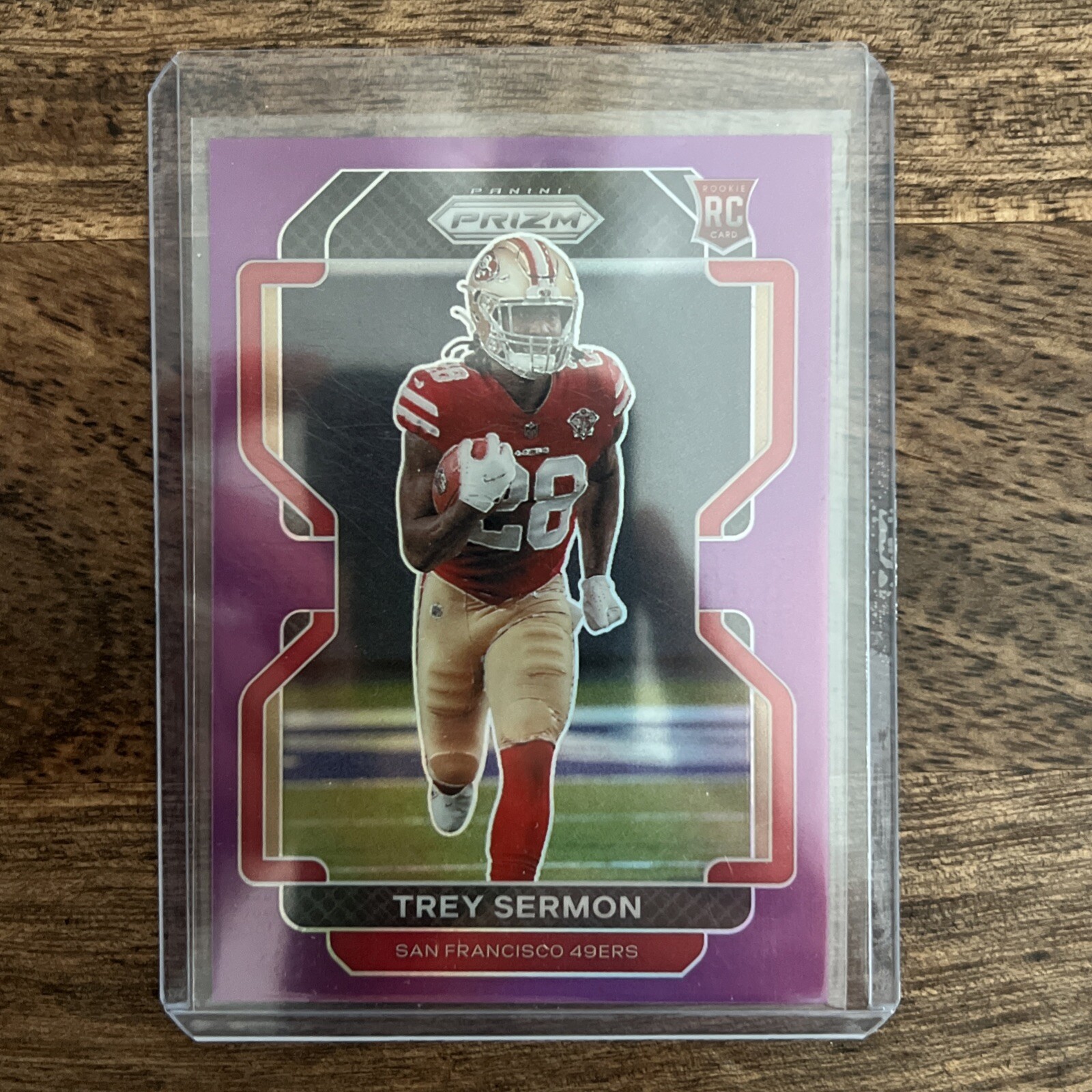 2021 Panini Prizm - Trey Sermon - Rookie Purple Prizm /125
