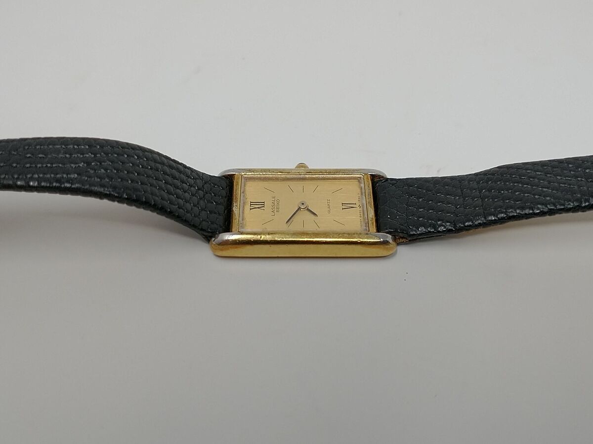 Seiko Lassale Quartz Watch Six Jewel Gold Tone Square Face Seiko Lassale Quartz Watch Six Jewel Gold Tone Square Face