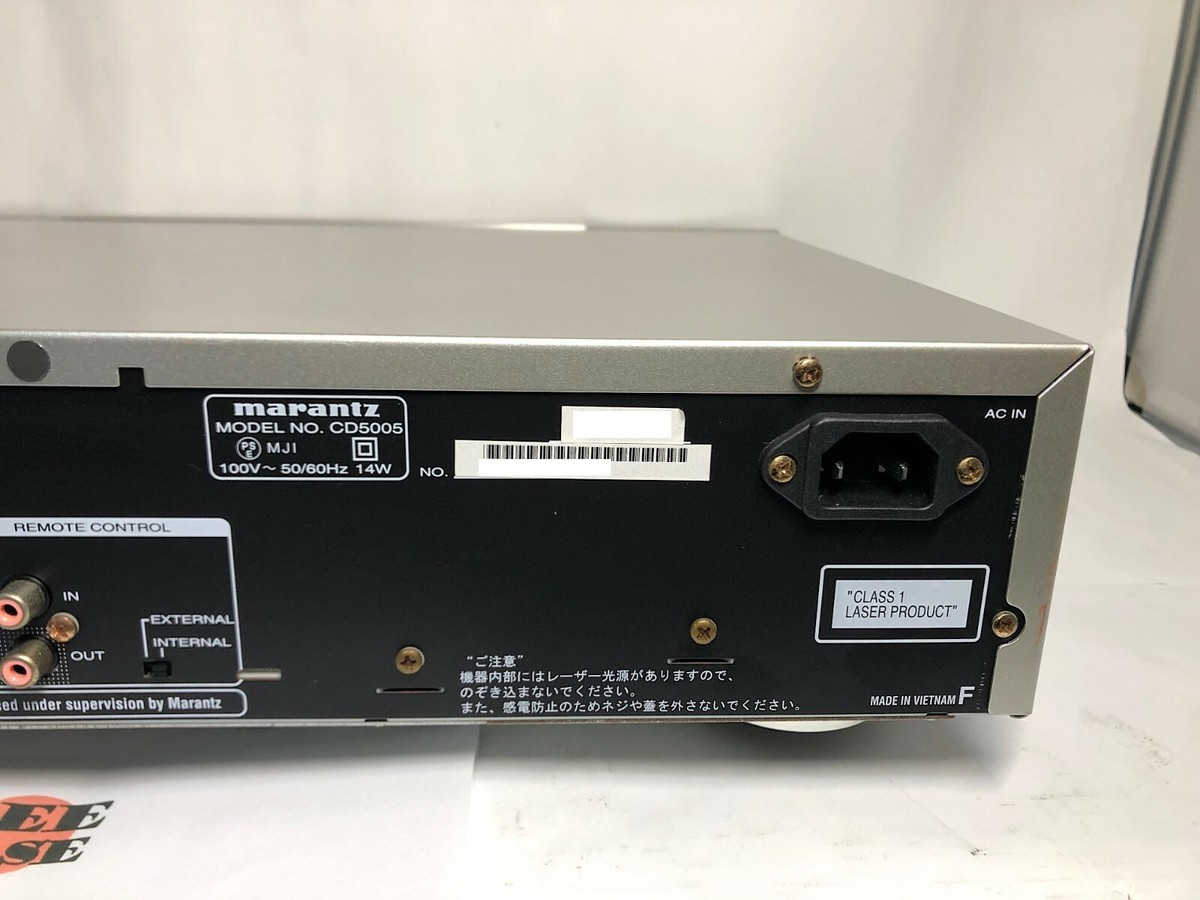 Marantz CD5005 CD Player Silver Gold AC 100v Tested Free