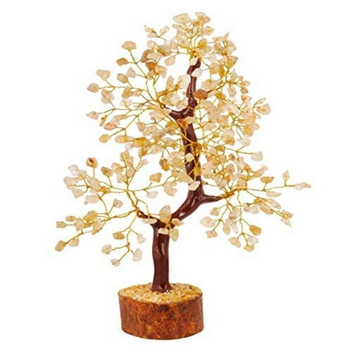 Citrine Natural Gemstone Crystal Money Tree Good Luck Prosperity Feng Shui