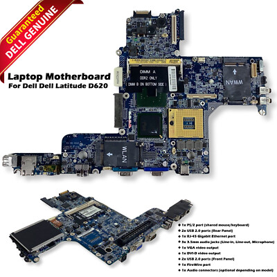 Carte Mère Dell Latitude D520 PF489 RF216 0RF216 – Testée Fonctionnelle