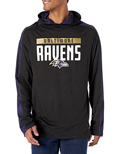 Мужская толстовка Zubaz NFL Baltimore Ravens с капюшоном и камуфляжными вставками