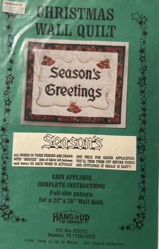 Vintage Christmas Wall Quilt Patterns Uncut Lot Of Five - Bild 4 von 6