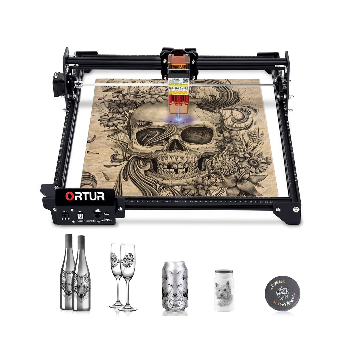 ORTUR Laser Master 2 S2 LU2-2, 24V Laser Engraver Machine
