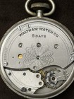Waltham Hudson Super Six 8-Day Mechanical Open Face Pocket Watch Silver MPN — photo 5
