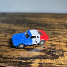 Aurora Thunderjet Tjet Tuff Ones 68 AMX - Red White Blue HO Slot Car 1477