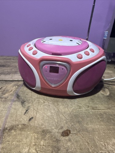 Hello Kitty KT2025 CD Player Boombox AM/FM Radio Works But Volume Very Low READ